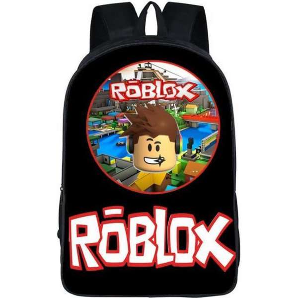 Simple Lifestyle® Roblox Rugtas - Zwarte Kinderrugzak Schooltas Rugzak laptoptas - 18 liter - 3 ritsvakken