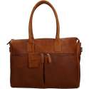 BURKELY Antique Avery Schoudertas 15.6 inch - Cognac