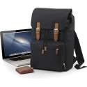 Senvi Vintage Laptop Rugzak Kleur Zwart - Bruin - 18 Liter