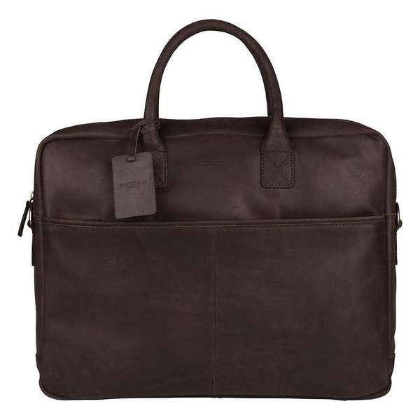 BURKELY Vintage Max Aktetas - 17 inch laptoptas - Bruin