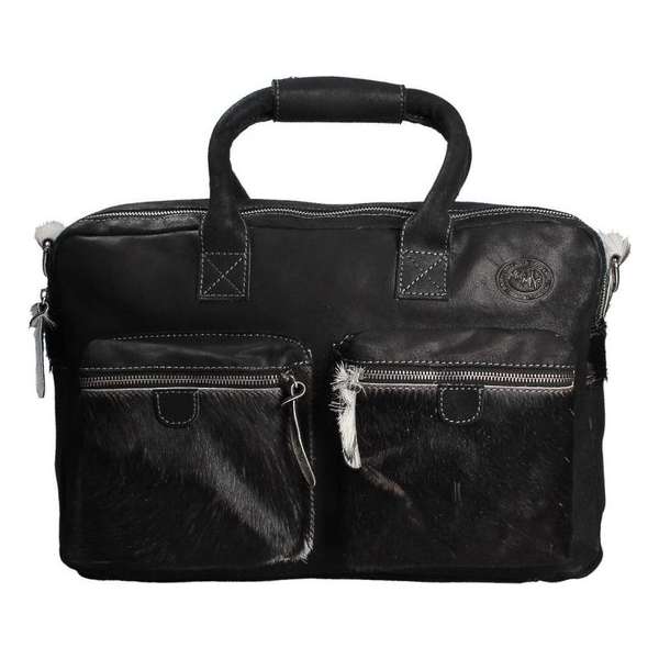 MicMac Arizona westernbag Schoudertas - 15 inch - Black