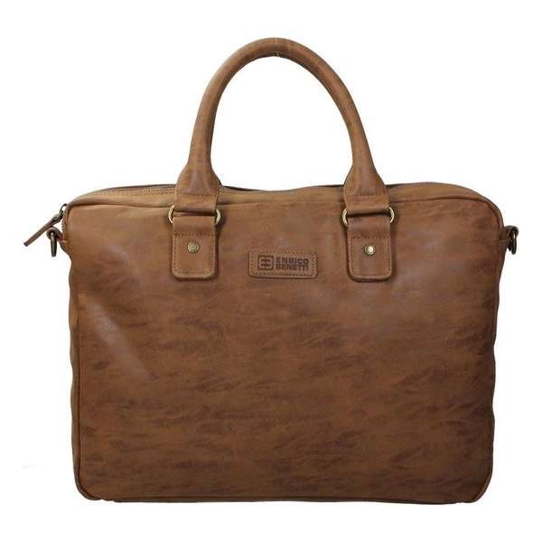 Enrico Benetti Madrid Laptoptas 15.6 inch - Bruin