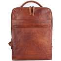 Spikes & Sparrow Authentic Leren Laptop Rugtas - 17 inch - Brandy