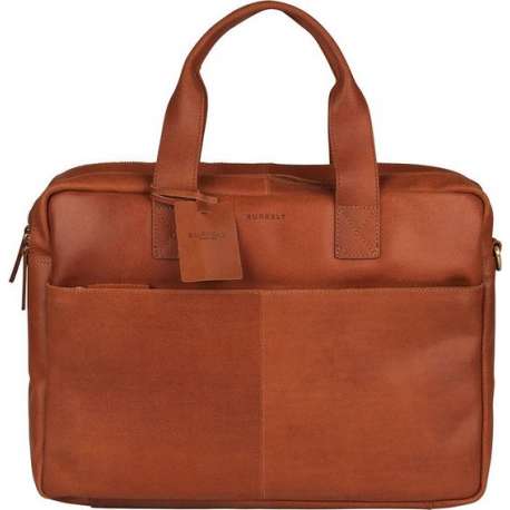 BURKELY Vintage Jesse Aktetas/  Laptoptas - 14 inch - Cognac