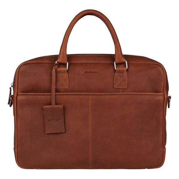 BURKELY Antique Avery Aktetas - 15 inch laptoptas - Cognac