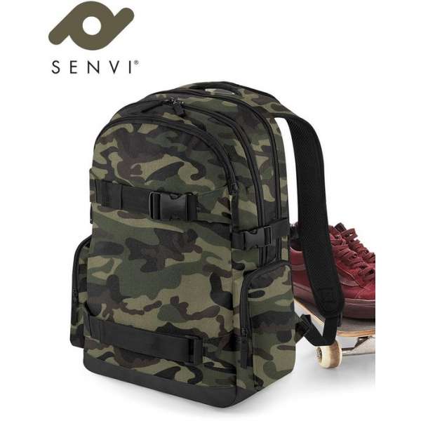 Senvi Old School Rugzak-Backpack Kleur Camouflage (Met Compressiebanden)