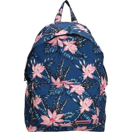 Enrico Benetti Andorra 46145 Rugtas 14" laptop - Blauw bloemenprint