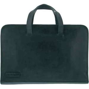 Plevier Pure Leren Laptoptas Sleeve 14 inch 704 Zwart