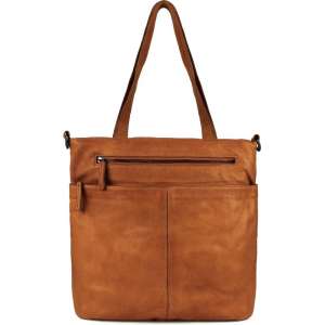 DSTRCT Harrington Road Leren Shopper L - Cognac