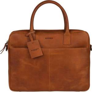 BURKELY Vintage Jack Aktetas - 13,3 inch Laptoptas - Cognac