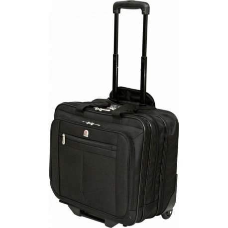 Tassia Trolley Laptop - Pilotenkoffer - Laptoptas 15.6'' - Pilotcase - Grote Capaciteit Koffer - Zwart (LT066)