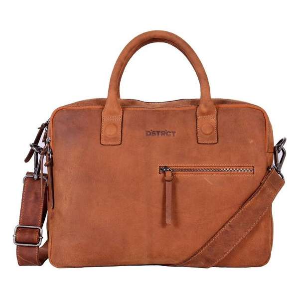 DSTRCT Wall Street Business Laptoptas 15.4'' Double Cognac