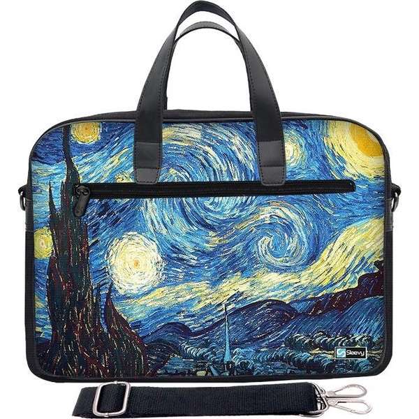 Laptoptas 15,6 inch / schoudertas schilderij - Sleevy - laptoptas - schooltas