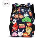 Uek Original - Schooltas - Rugzak - Dieren jungle - Zoo Animal Bag - M/L - 7-12 jaar