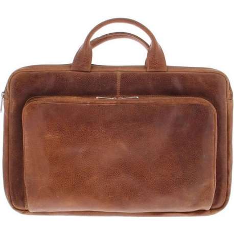 Plevier Leren Laptop sleeve 17,3" Cognac