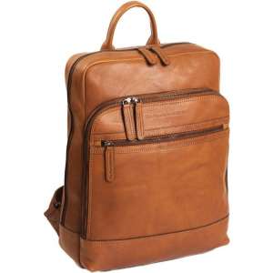 Chesterfield Hayden Leren Laptop Rugzak - 15,4 inch - Cognac