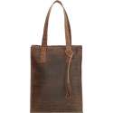 Old West Waco Leren Shopper / Laptoptas - 15,6 inch - Bruin