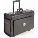 Pilotenkoffer Kunstleder Zwart - Laptoptrolley - Pilotentrolley - Documentenvak - Handbagage