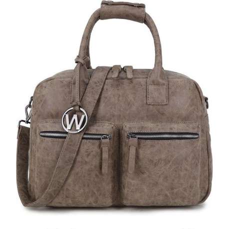 Wimona Alessia 1105 Schoudertas / Laptoptas - 15 inch - Taupe