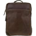 DSTRCT Raider Road Montana Leren Rugtas / Laptoprugzak - 15,6 inch laptoptas - Cognac