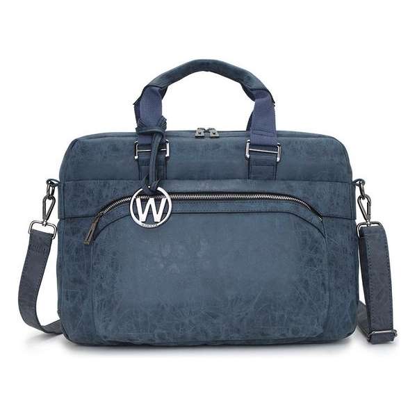 Wimona Eliana 2050 Dames Businesstas / Laptoptas - 15,4 inch - Blauw