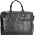 Old West Waco Leren laptoptas 17 inch - Zwart