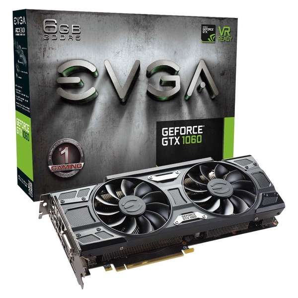 EVGA GeForce GTX 1060 GAMING ACX 3.0 NVIDIA 6 GB GDDR5