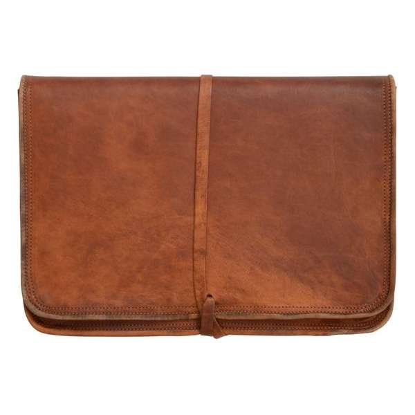 GUSTI LEDER 'Christofer' laptoptas 13 inch | 100% geitenleer | bruin | uniseks | slim verpakt en een lust voor het oog!