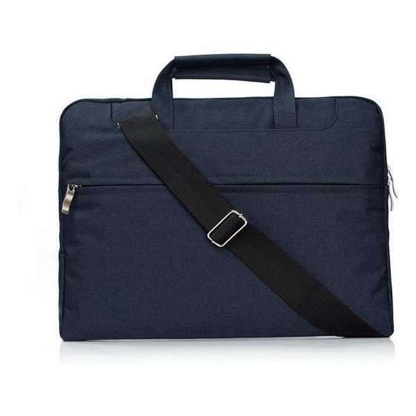 Universele Laptop hoes tas met Schouderband voor o.a. Laptop / Note book 13.3. inch - Blauw