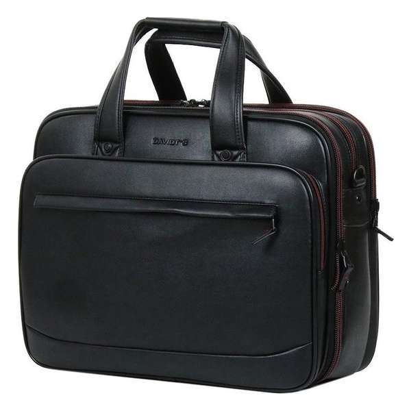 Davidt's Business tas 17 inch Unisex Aktetas Zwart