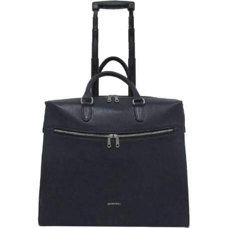 Gigi Fratelli Dames Leren Laptop Trolley 15.6 inch Romance Business ROM8015 Blauw