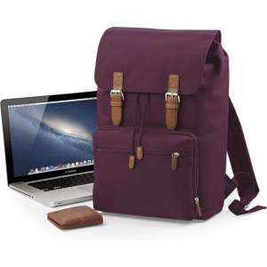 Senvi Vintage Laptop Rugzak Kleur Bordeaux - Bruin - 18 Liter