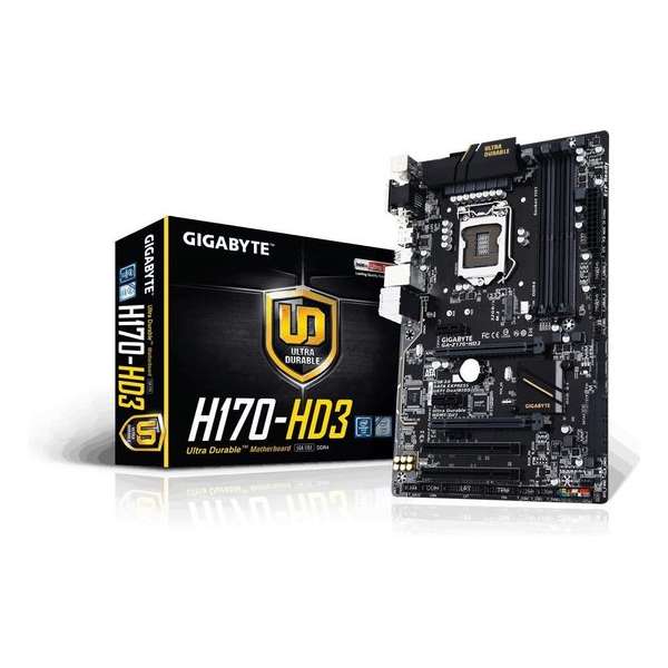 Gigabyte GA-H170-HD3 moederbord LGA 1151 (Socket H4) Intel® H170 ATX