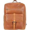 Sparwell rugzak - Lederen rugzak - laptop vak - 15.5 inch / 16 inch - bruin / cognac