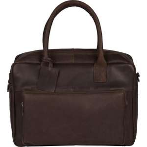 BURKELY Vintage Mitch Schoudertas - 14 inch Laptoptas - Bruin