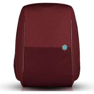 MetroBag Anti-diefstal Rugzak 17 inch laptopvak - Burgundy