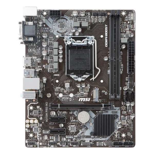MSI H310M PRO-M2 PLUS moederbord LGA 1151 (Socket H4) Micro ATX Intel® H310