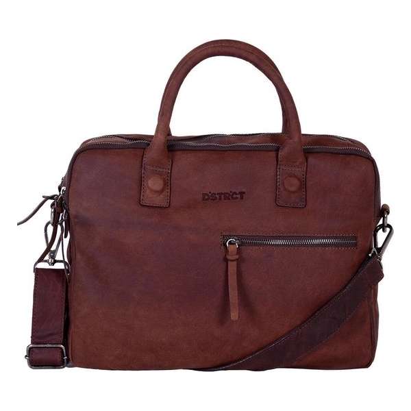 DSTRCT Wall Street Business Laptoptas 15.4'' Double Brown