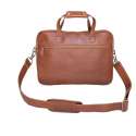 Mr. Business – Messenger bag – Leren Laptoptas 15,6 inch – Aktetas – Cognac - Bruin