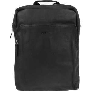 DSTRCT Raider Road Montana Leren Rugtas / Laptoprugzak - 15,6 inch laptoptas - Zwart