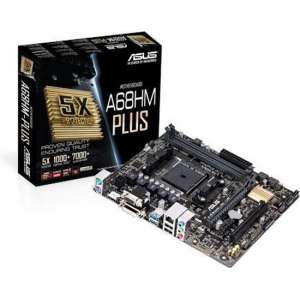 ASUS A68HM-Plus moederbord Socket FM2+ Micro ATX AMD A68H
