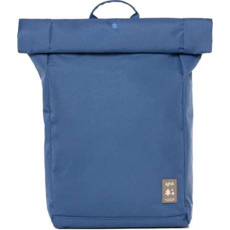 Lefrik Roll Rolltop Laptop Rugzak - Eco Friendly - Recycled Materiaal - 15,6 inch - Blauw