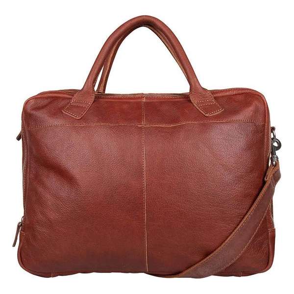 Cowboysbag - Laptoptassen - Laptopbag Shield 17 inch - Cognac