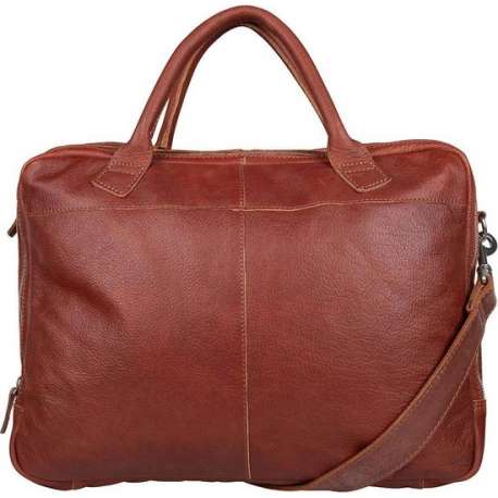 Cowboysbag - Laptoptassen - Laptopbag Shield 17 inch - Cognac