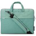 POFOKO 13.3 inch laptoptas met schouderband - Groen