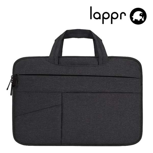 LAPPR® - Laptophoes - Laptopsleeve katoen - Laptoptas - Duurzaam - Bestseller- 13,3/14 inch - Zwart