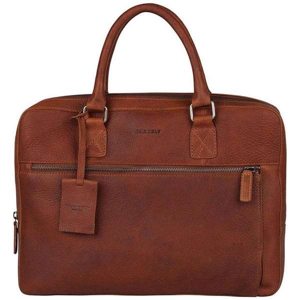 BURKELY Antique Avery Aktetas - 15,6 inch laptoptas - Cognac