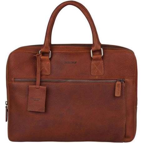 BURKELY Antique Avery Aktetas - 15,6 inch laptoptas - Cognac