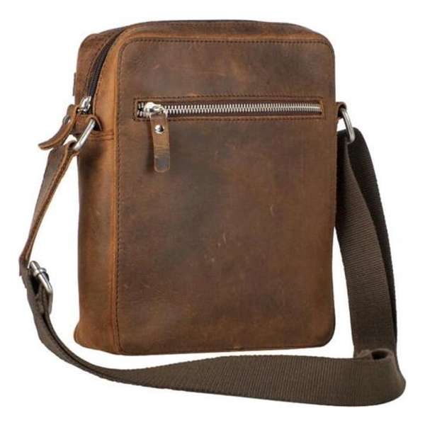 Leonhard Heyden Salisbury crossbody S 8 inch - Bruin