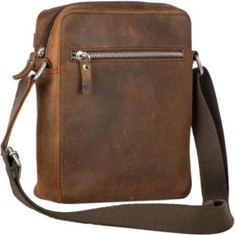 Leonhard Heyden Salisbury crossbody S 8 inch - Bruin